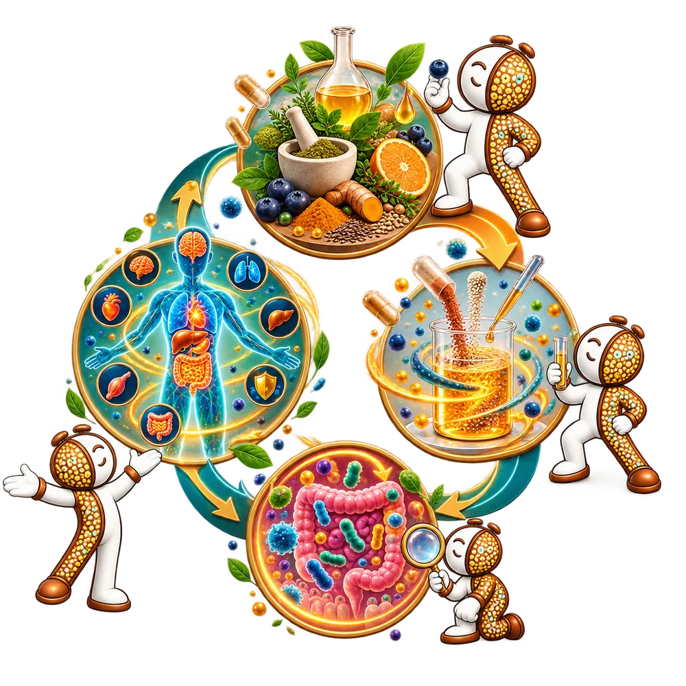 Van ingrediënt naar slimme combinatie, naar biologische samenwerking, naar dagelijkse ondersteuning